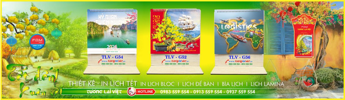 In Lịch Gỗ Để Bàn