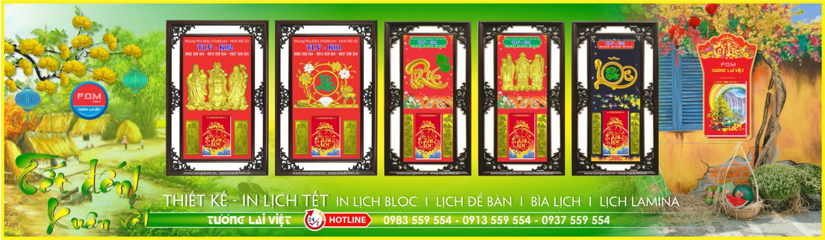 In Lịch Khung Nhựa Giả Gỗ